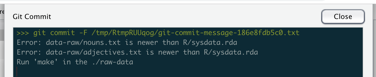 My dodgy git commit was intercepted and prevented!